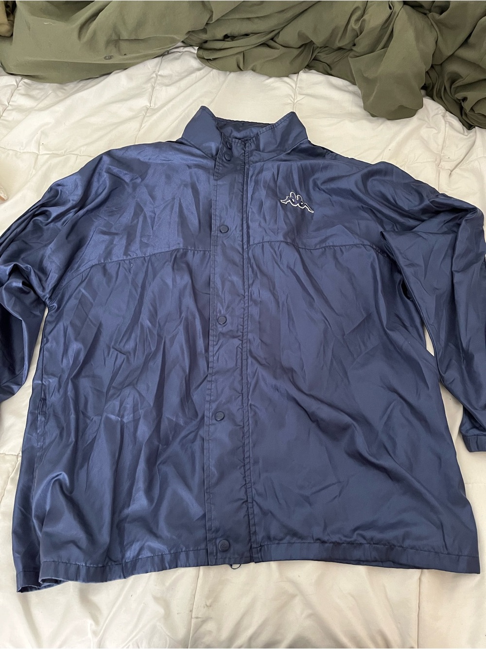 Kappa Men's Navy Blue Lightweight Windbreaker Jacket